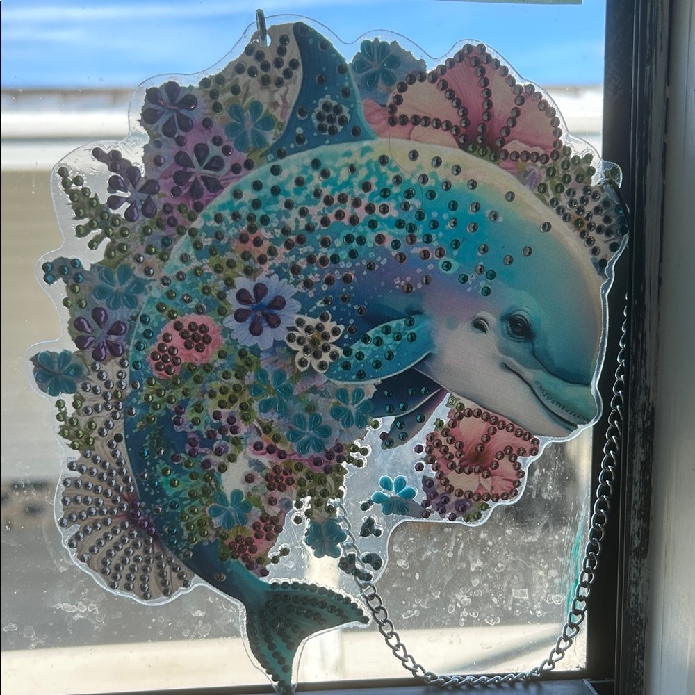 Colorful Dolphin Suncatcher